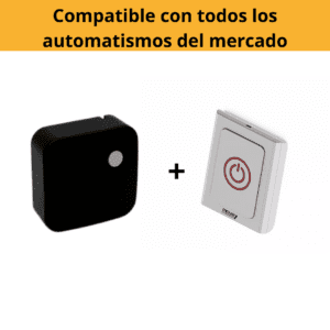 Kit apertura inalámbrica: Receptor más pulsador inalambrico.