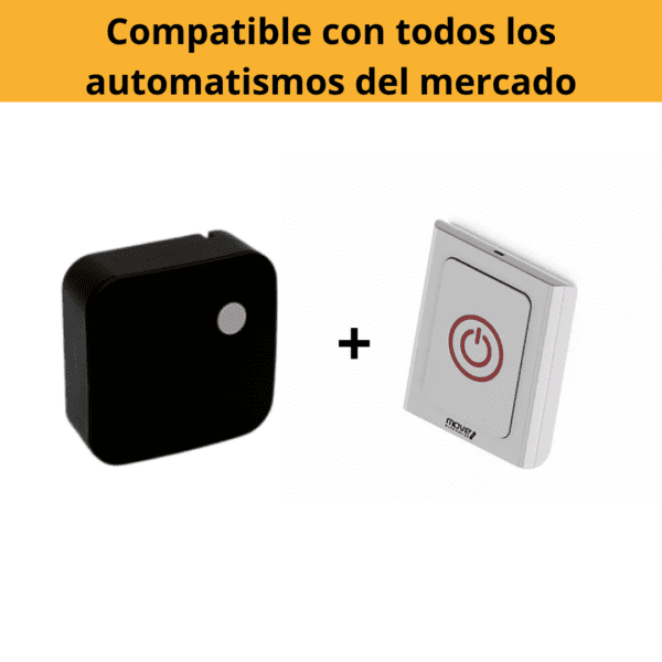 Kit apertura inalámbrica: Receptor más pulsador inalambrico.