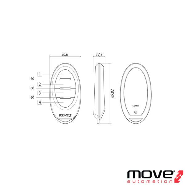 Emisor cuadricanal 433,92 MHz con tecnología “Rolling Code” - Imagen 8