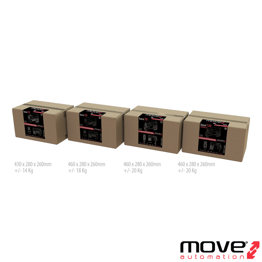 KIT Motor puerta seccional (Brushless) industrial hasta 40m2 y hasta 520 kg, Base 120, MOVE - Imagen 15