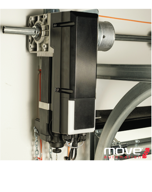 KIT Motor puerta seccional (Brushless) industrial hasta 40m2 y hasta 520 kg, Base 120, MOVE - Imagen 4