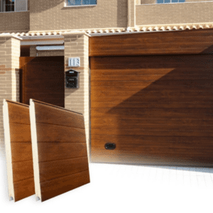 Puerta seccional textura veteada: Lisa / imitación madera