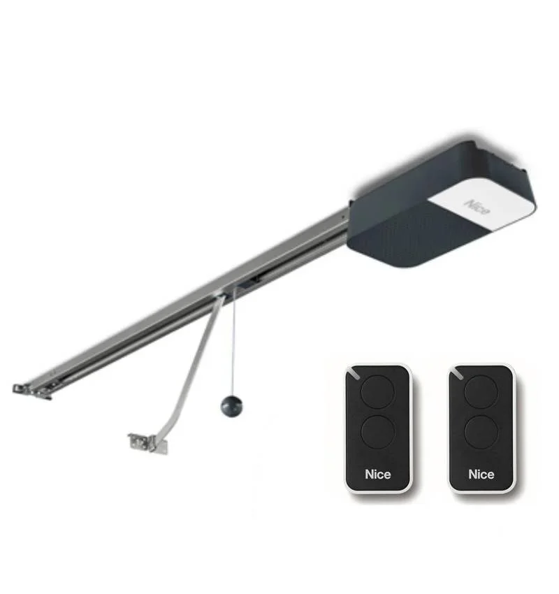 Kit Motor Nice SPIDO 1000N para puertas seccionales de hasta 12,7 m2 y basculantes de 13,8 m² con guía en 2 piezas